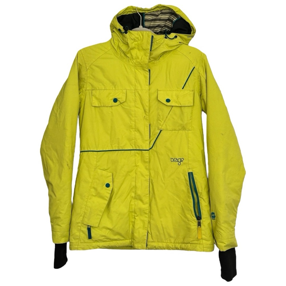 Orage Women’s Yellow Snow/Ski Jacket with Hood Sz S